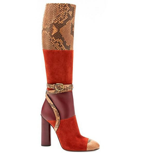 Gucci Inspired Python Boots