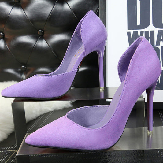 Classic Suede Office Pumps
