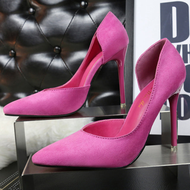 Classic Suede Office Pumps
