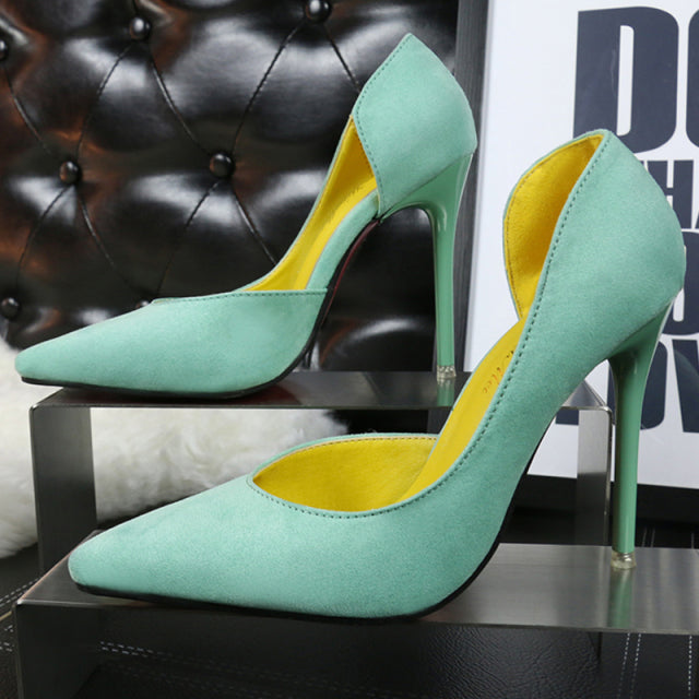 Classic Suede Office Pumps
