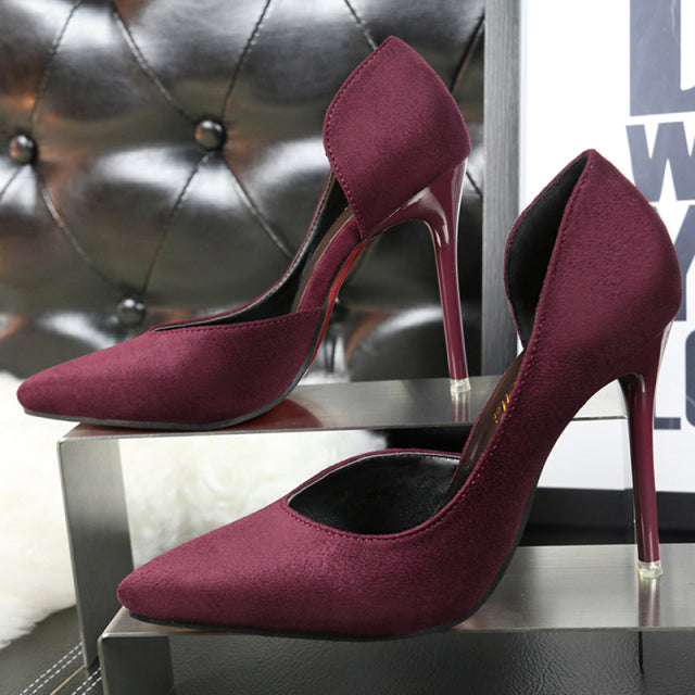 Classic Suede Office Pumps