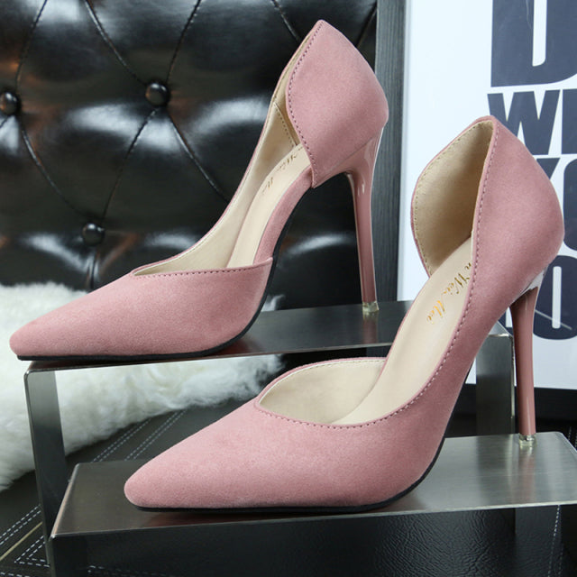 Classic Suede Office Pumps