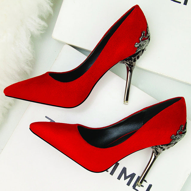 Classic Suede Office Pumps