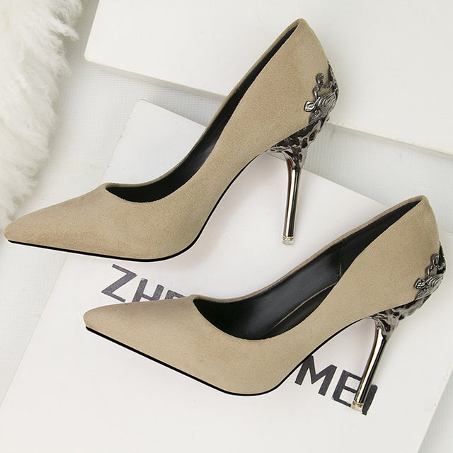 Classic Suede Office Pumps