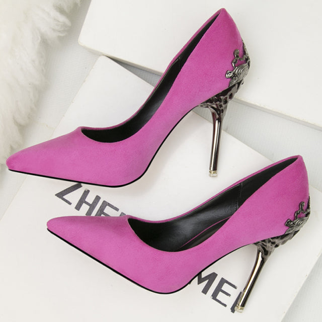 Classic Suede Office Pumps