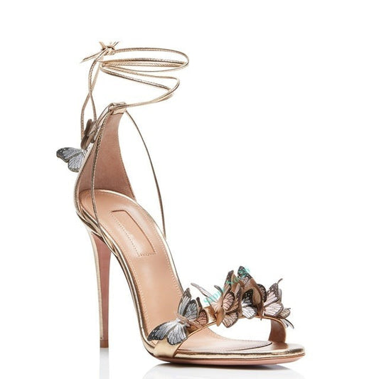Butterfly Straps Lace-up Sandals