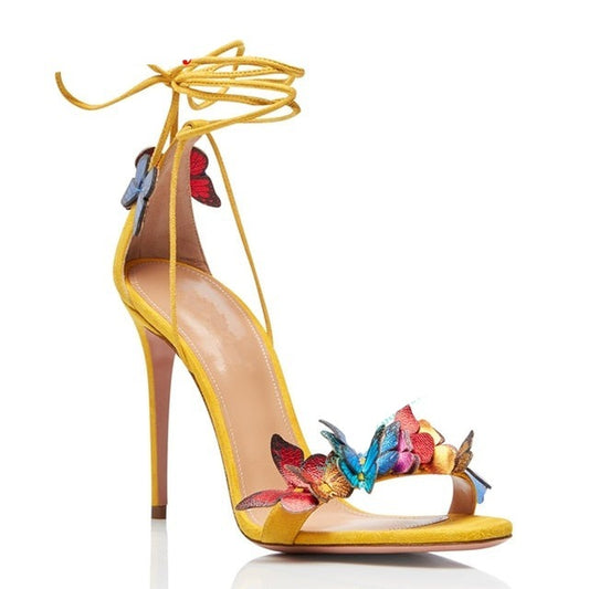 Butterfly Straps Lace-up Sandals
