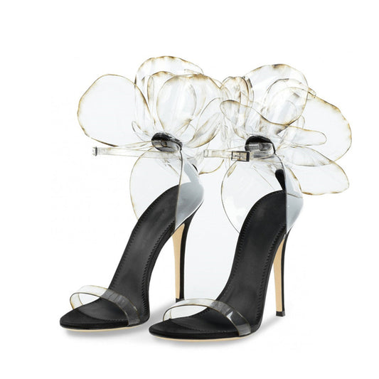 Clearance - Flower Thin Heel Sandals