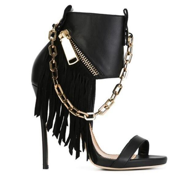 Metallic Chain Boots